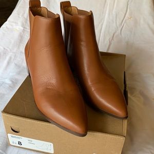 Camel colored ankle boots